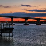 Sunset View of Vilano Bridge by David Youngblood