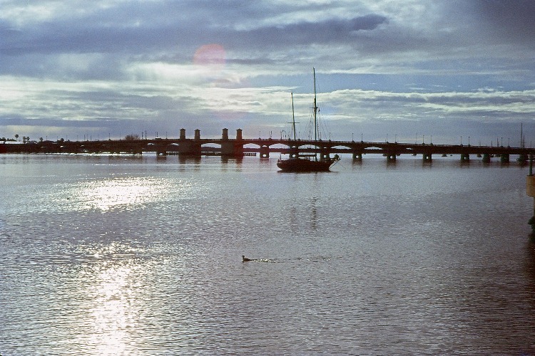Sunset View of Bridge of Lions - Photo by Ken Barrett of St Augustine